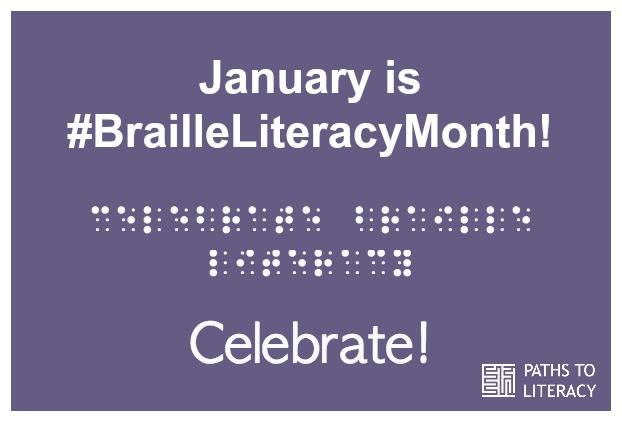 January is #BrailleLiteracy month!  In SimBraille:  celebrate braille literacy