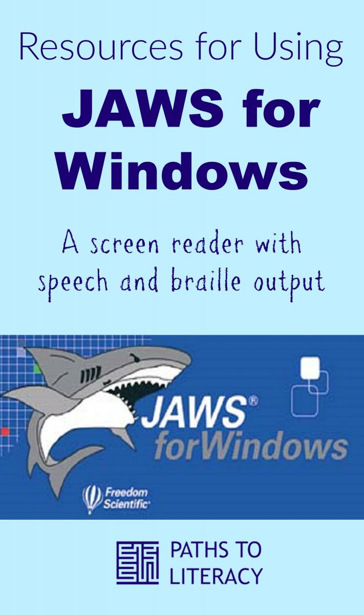 Collage for using JAWS with Windows