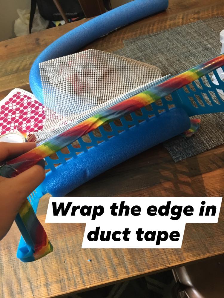 Wrap the edge in duct tape.