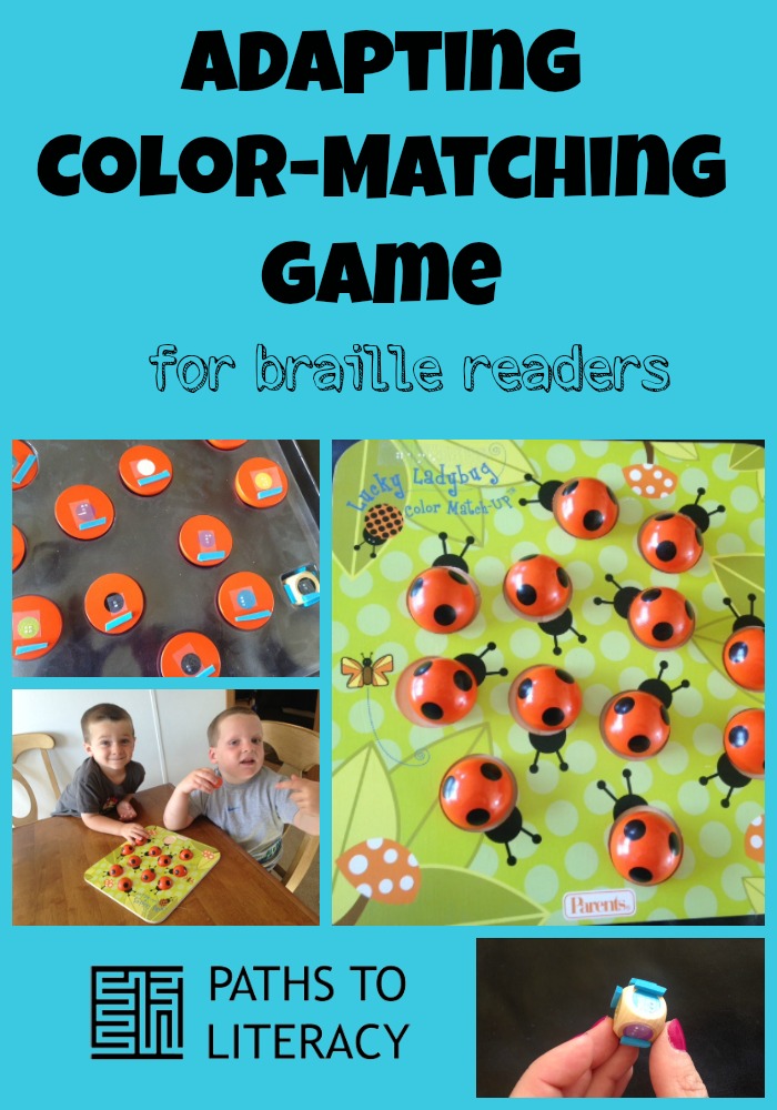Pinterest collage for adapted color-matching game