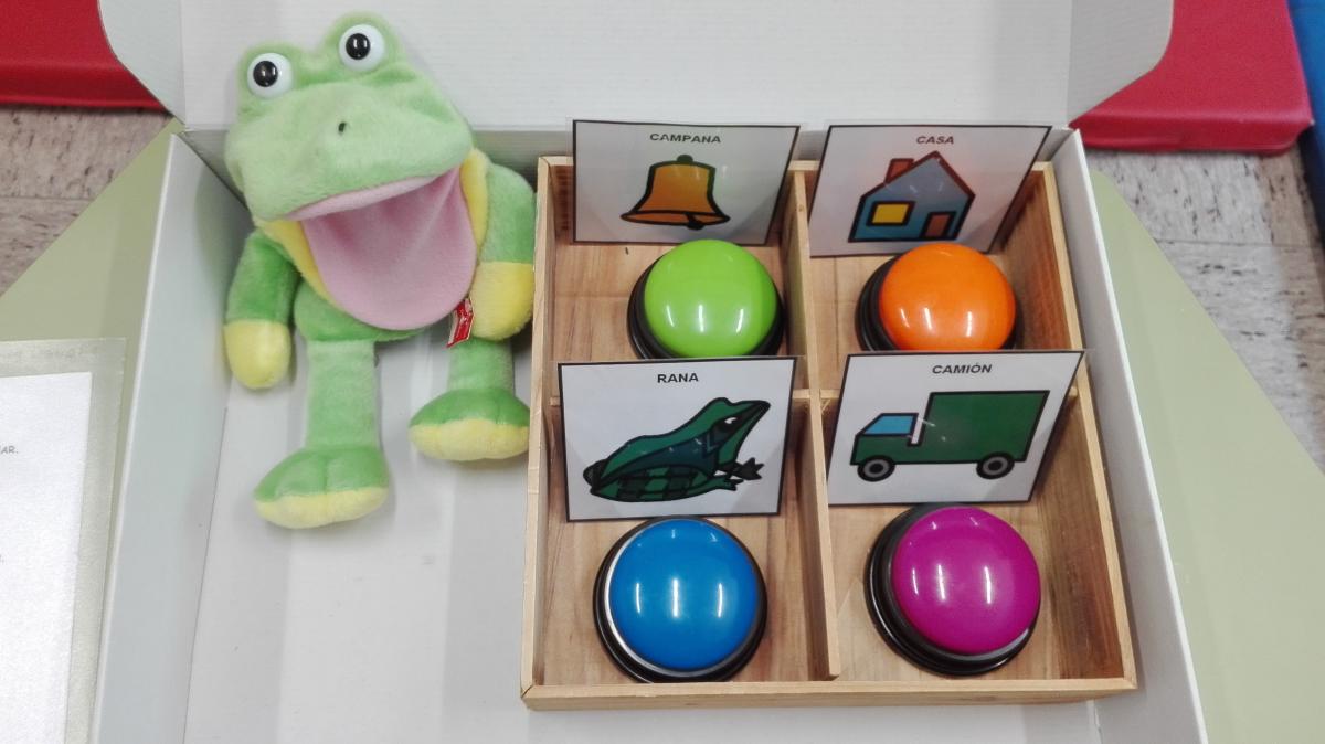 Click to enlarge the picture symbols and switches. An activity box with items relating to the la rana mariana poem