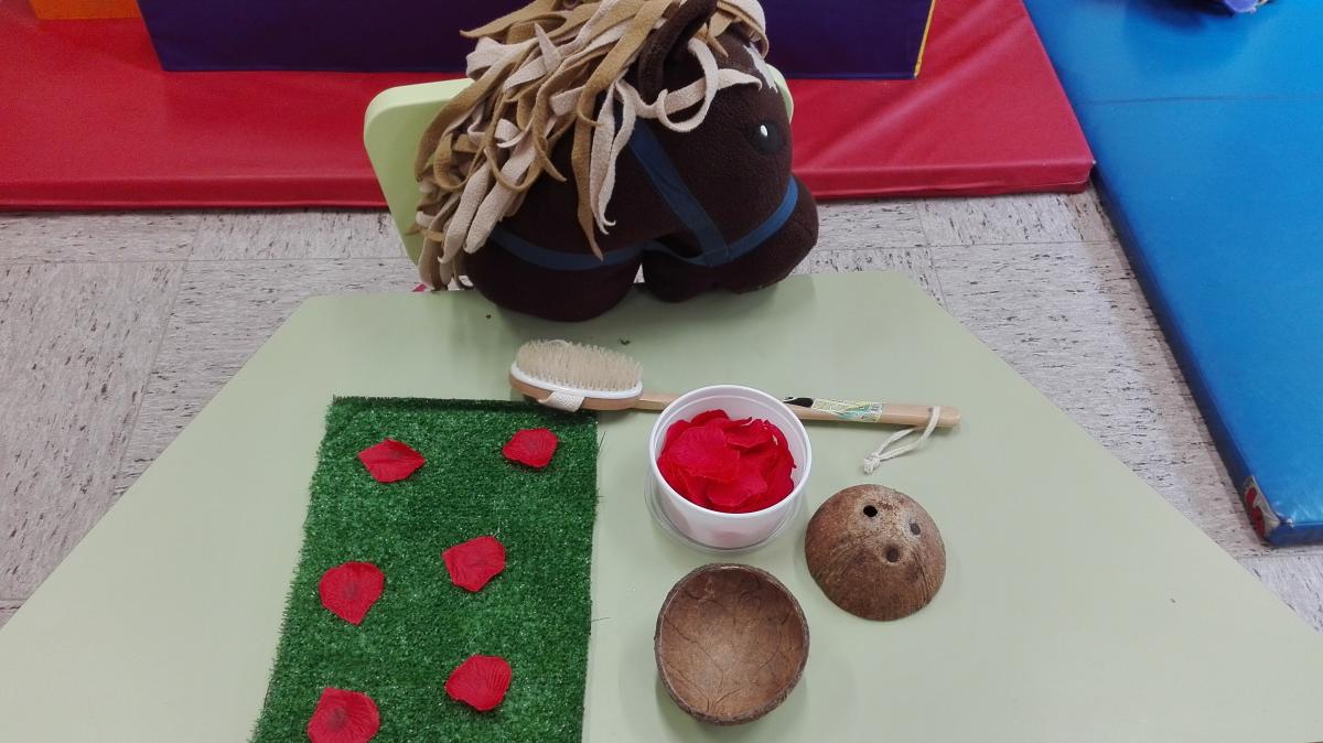 tactile and sensory objects related to Pelayo the Horse