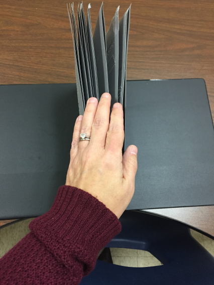 Image of multiple pages in a notebook Image of multiple pages in a notebook