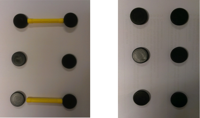 Pattern using magnets