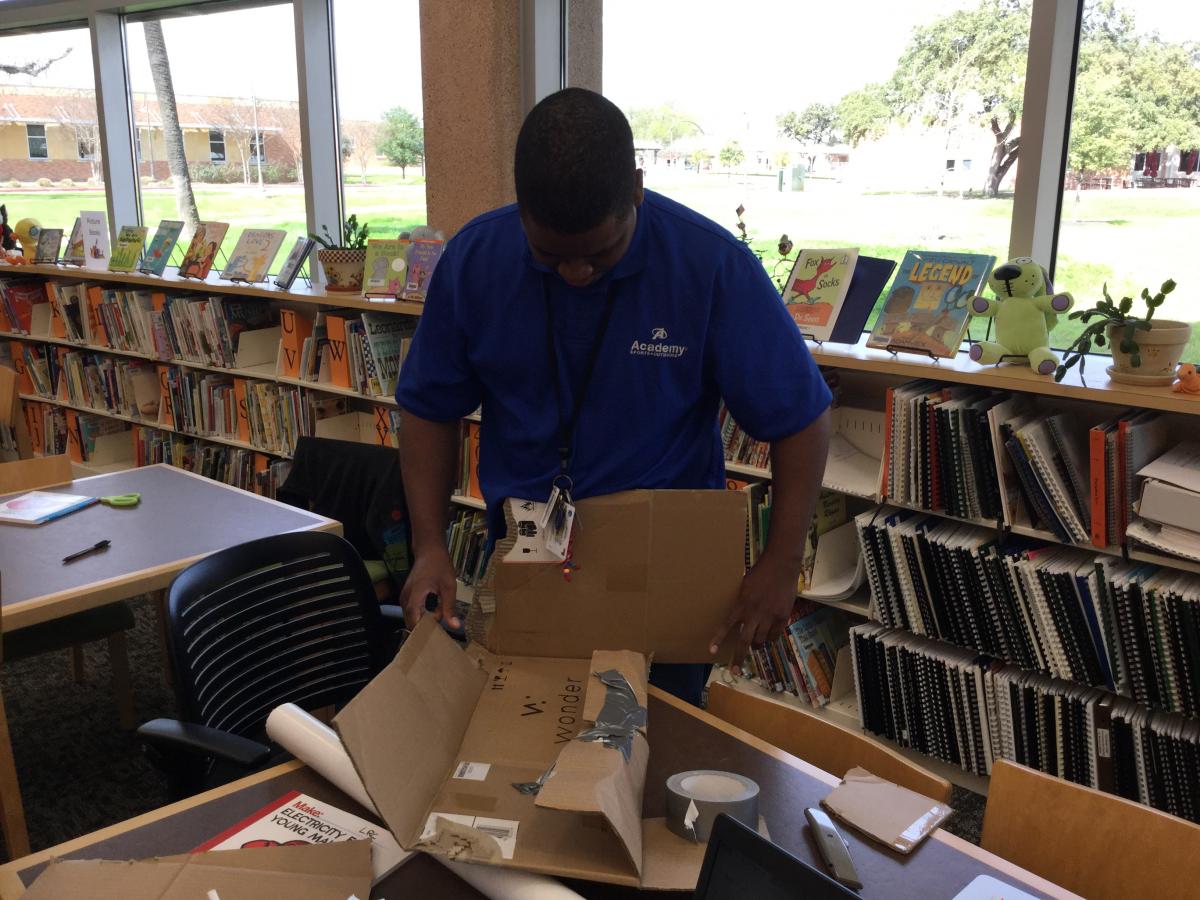 Using cardboard in the Maker Space