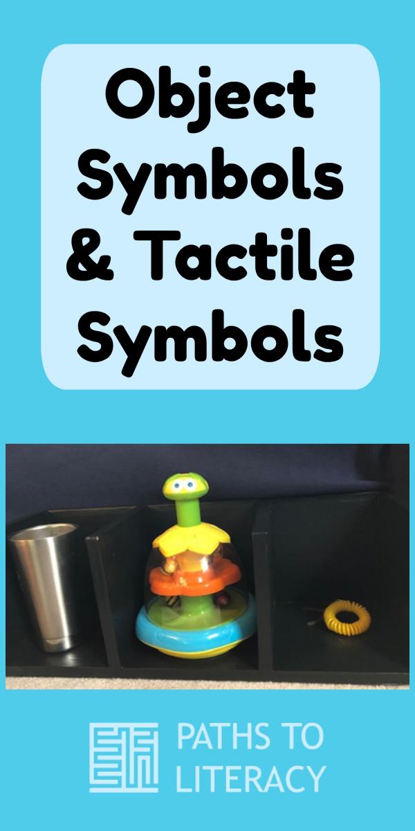 Collage of object symbols and tactile symbols