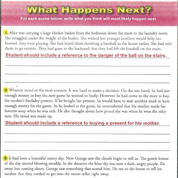 original creative writing worksheet