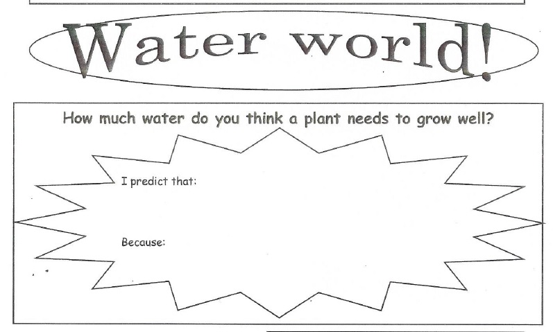 Click to download the original worksheet Worksheet of Water world
