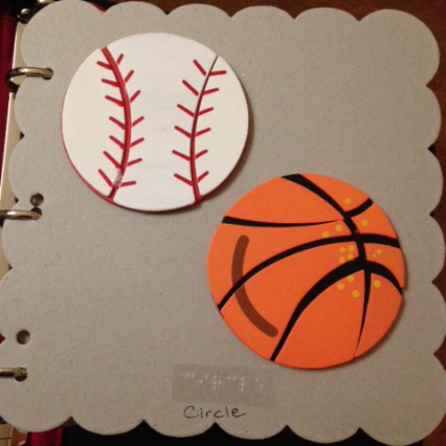 page with a basketball and baseball