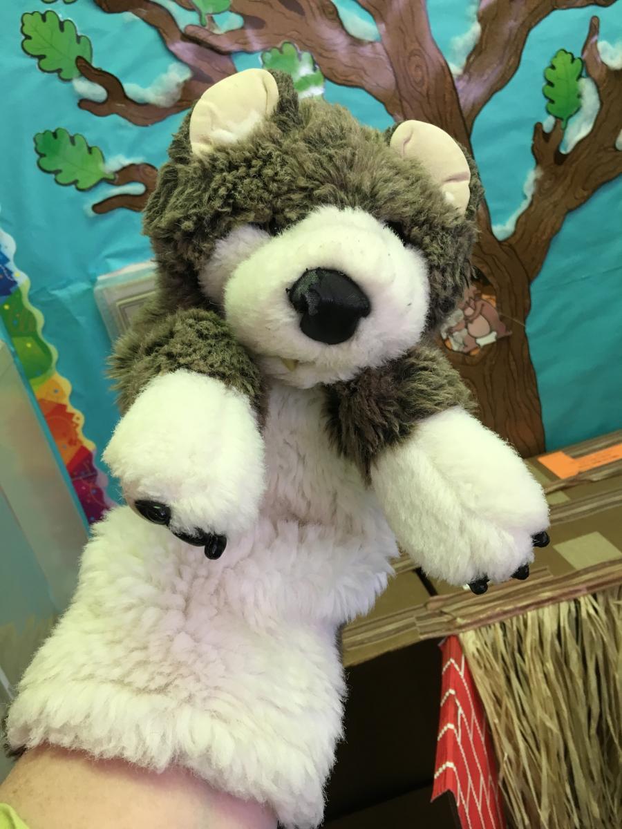Wolf puppet