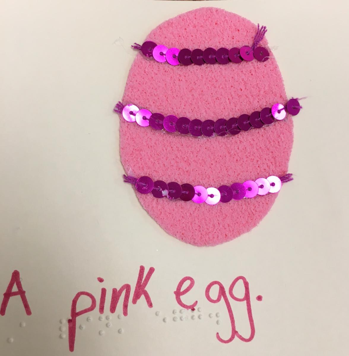 A pink egg