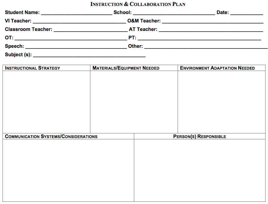 Instruction & Collaboration Plan