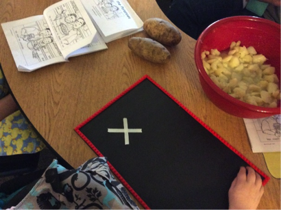 Making mashed potatoes as an extension activity