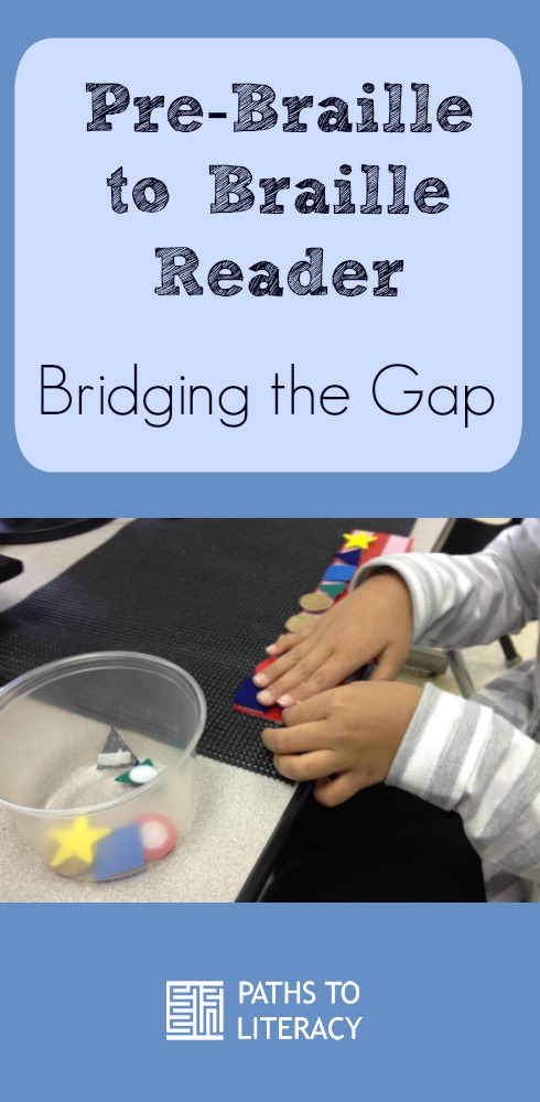 Pinterest collage of pre-braille reader to braille reader