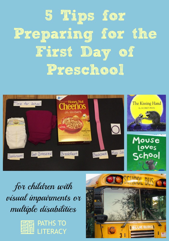 Pinterest collage of tips for preparing for preschool