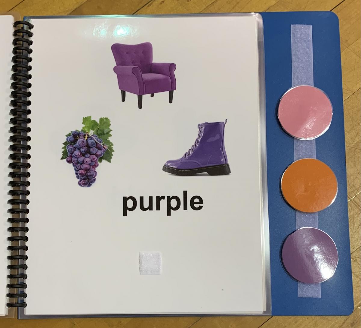 Page of purple