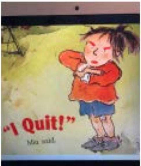 Illustration of girl quitting Book cover of