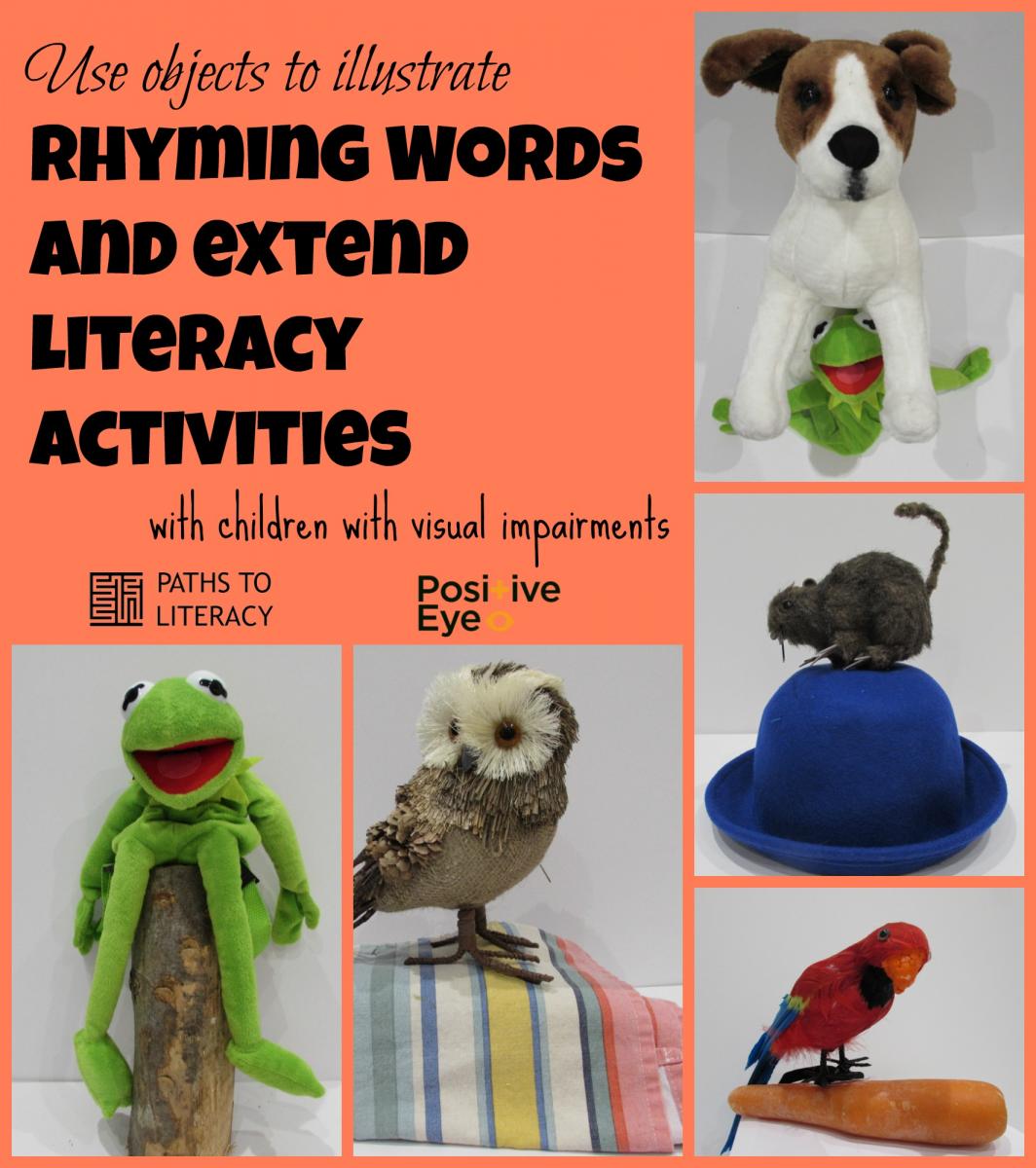 Rhyming words collage