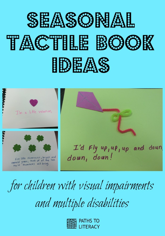 Seasonal tactile book collage