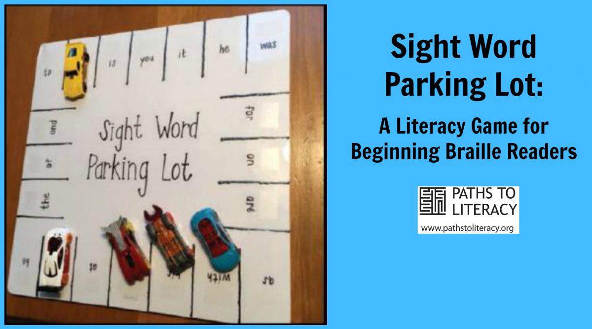 Sight word parking lot collage