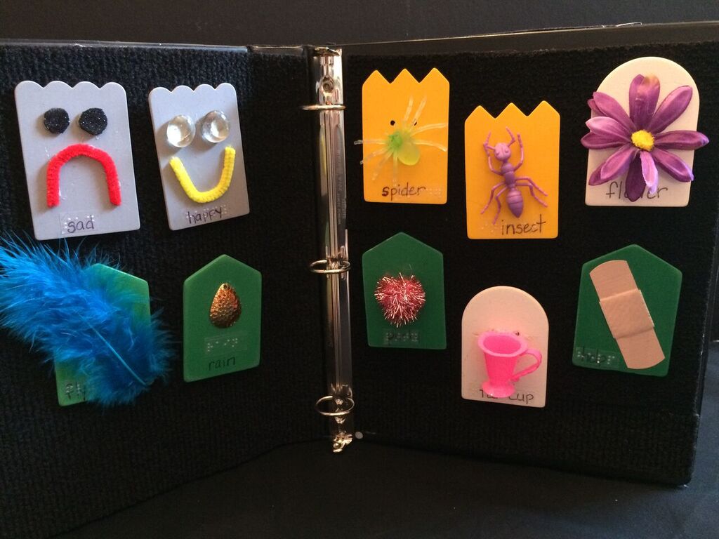 Tactile symbols from Miss Spider's Tea Party