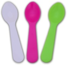 plastic spoons