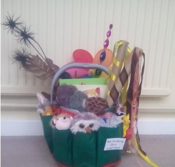 items relating to autumn and wind in a bucket