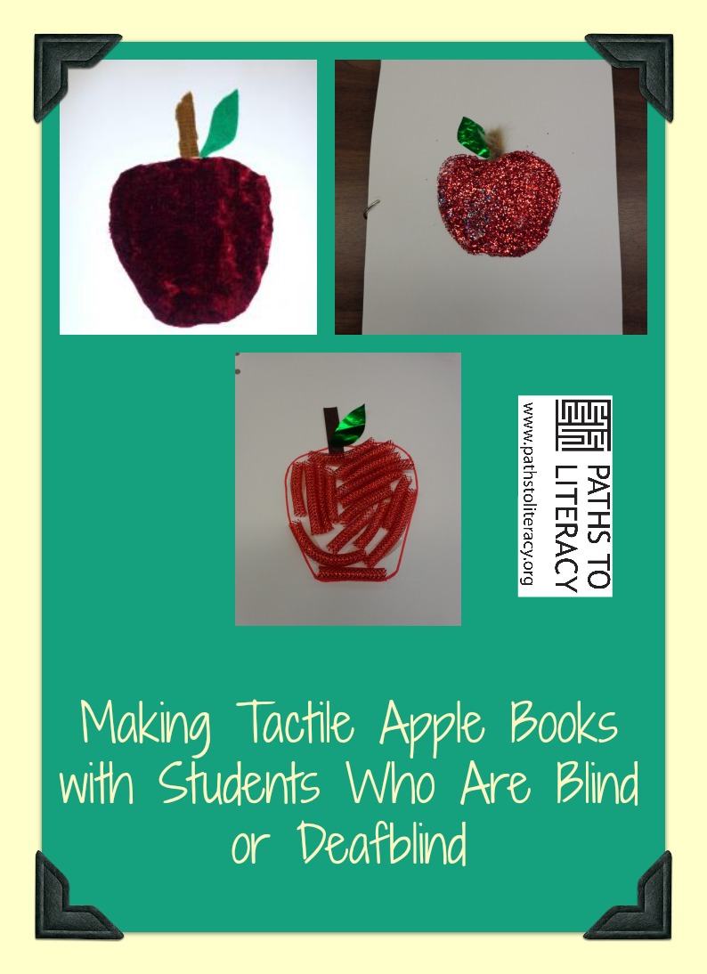 tactile apple book collage