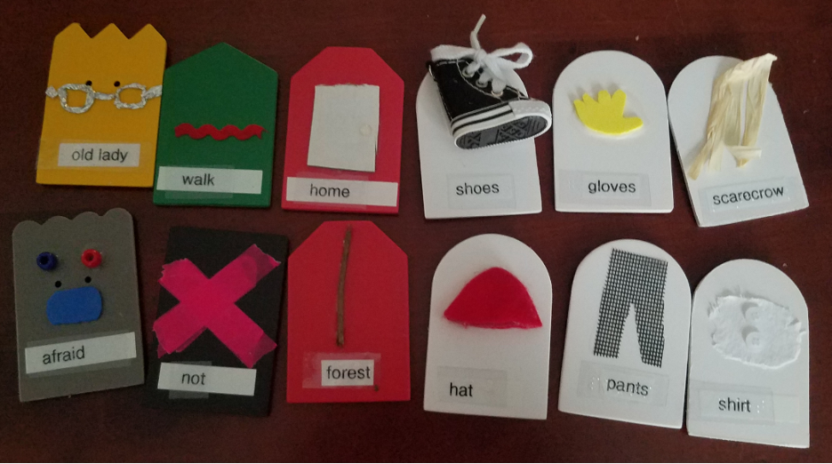 Tactile symbol cards Tactile symbol cards