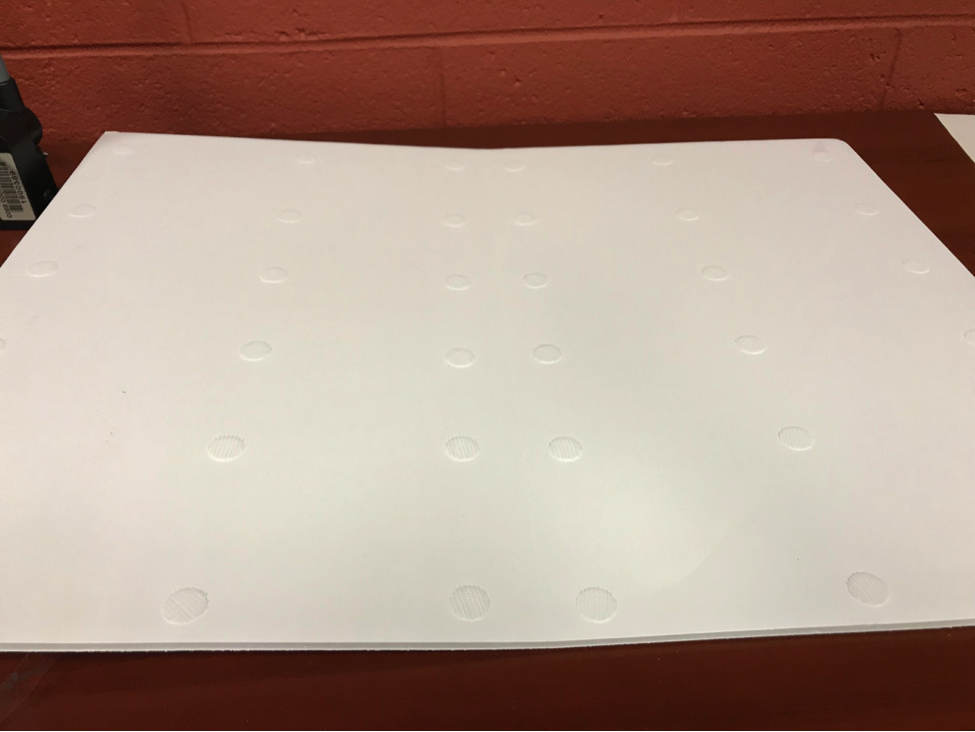 Velcro dots on foam board