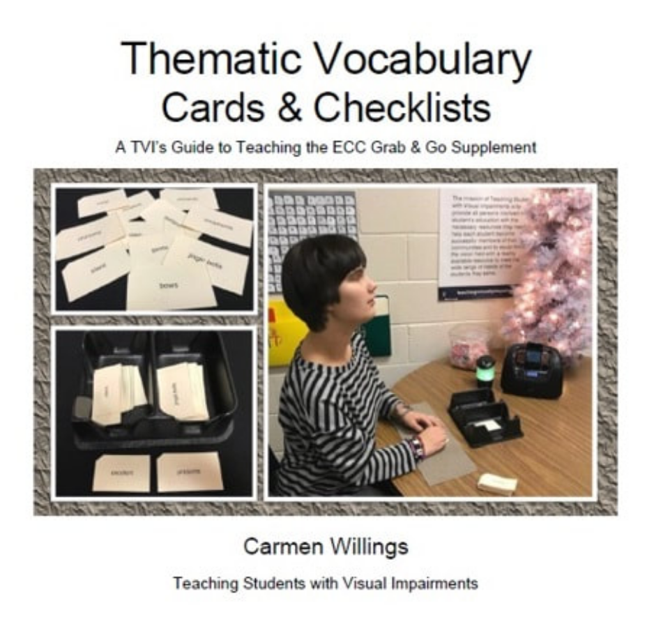 Thematic Vocabulary Cards and Checklists: Grab & Go ECC Supplement