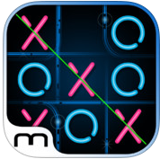 tic tac toe glow app icon