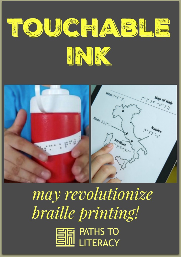 Collage of touchable ink