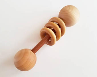 Wooden rattle