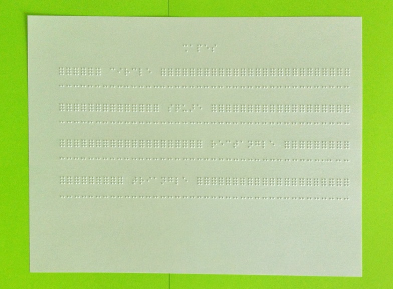 braille worksheet