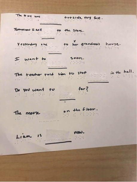 Fill-in-the-blank worksheet