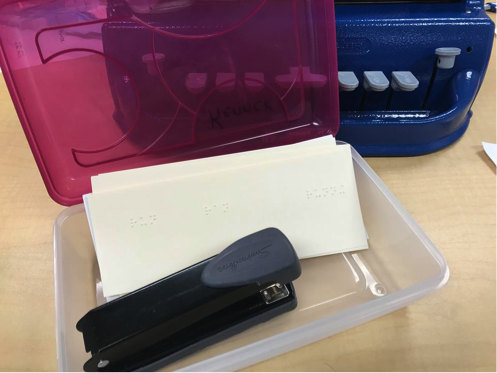 Set up for staple worksheet Set up for staple worksheet