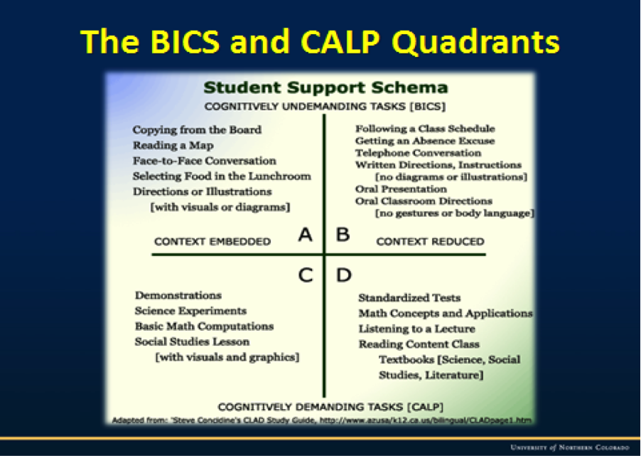 BICS and CALP Quadrant