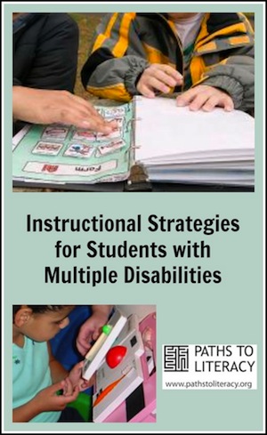 Collage of instructional strategies for multiple disabilities