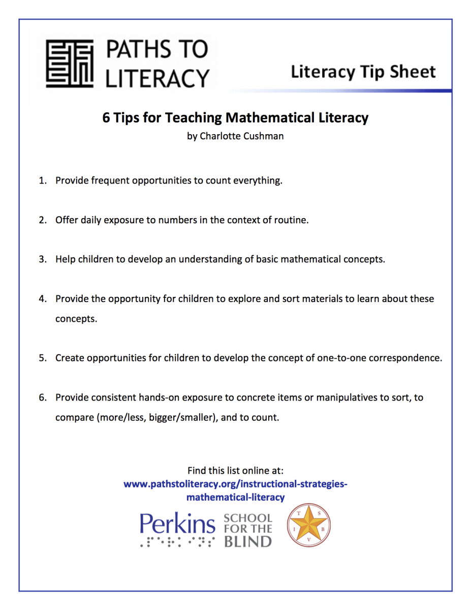 6 tips for teaching math literacy