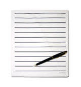 Picture of paper with raised lines