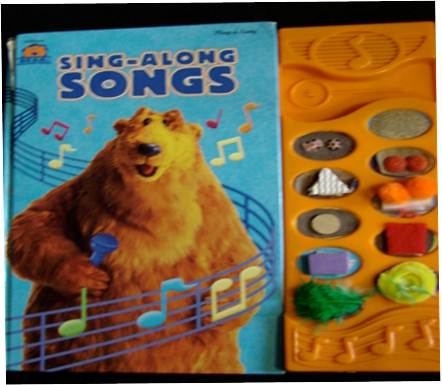 Picture of modified book: Sing-Along Songs with textures.