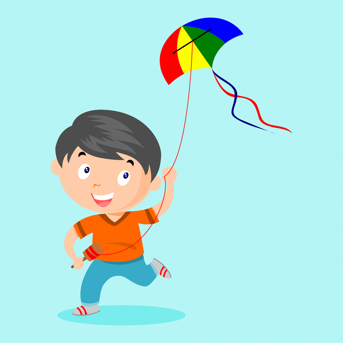 boy with kite