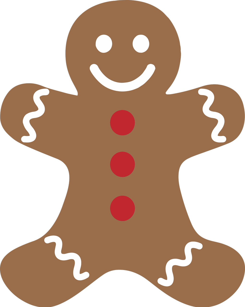 Gingerbread man illustration