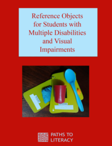 Reference objects for students with multiple disabilities and visual impairments title with a picture of the key chain and objects.