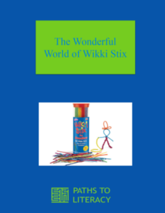 The Wonderful World of Wikki Stix title and a picture of the wikki stix.
