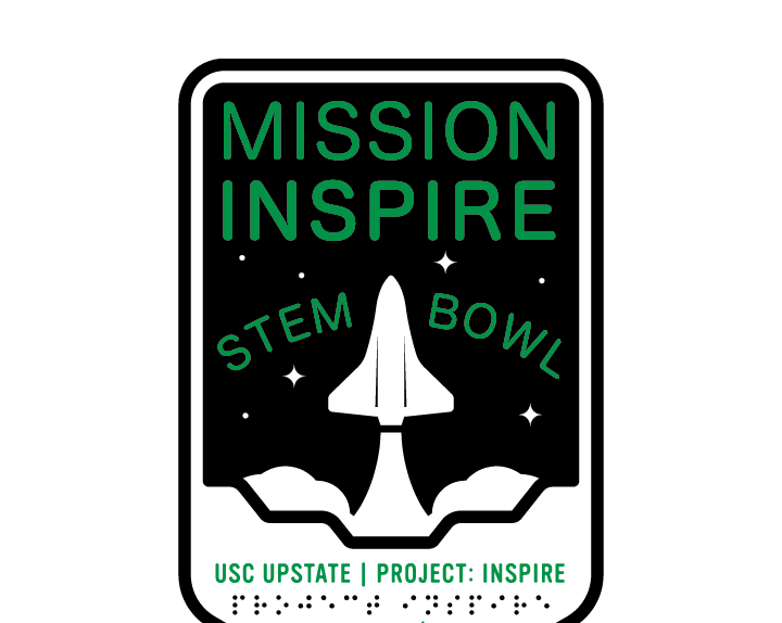 Project INSPIRE STEM Bowl logo with a rocket