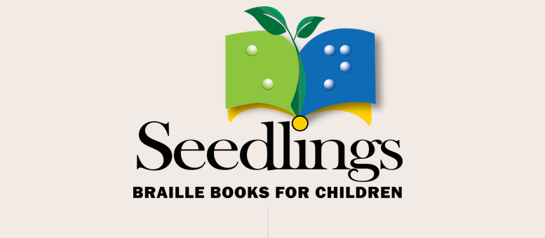 Seedlings books for children with book logo