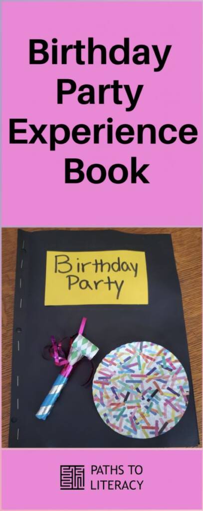 Birthday Party experience book collage