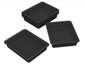 Black trays